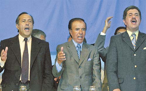  “PERONISTAS PUROS”. Rodríguez Saá, Menem y Aráoz buscarán captar a los militantes descontentos.